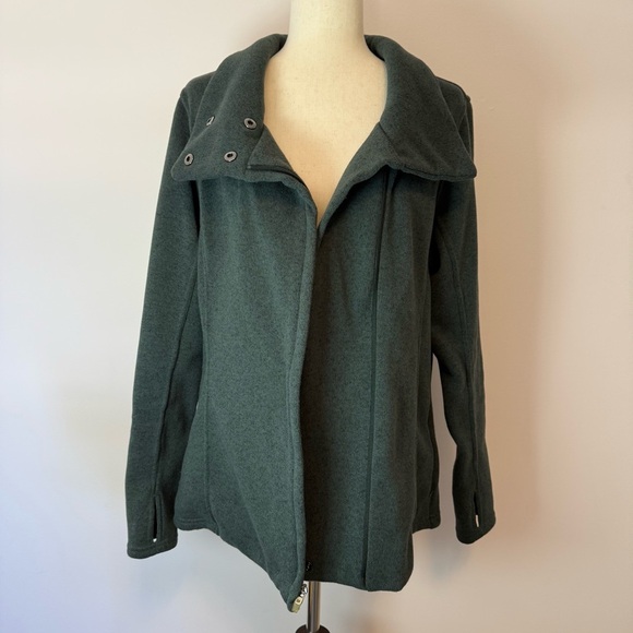 Old Navy Active Fleece Women's Green Jacket Size L - Picture 7 of 10